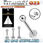 ghb44z8u presterilized titanium labretstud 16g ball internal