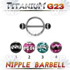 h1dumws 316l steel round nipple shieldg23 titanium barbell 1 6mm nipple piercing