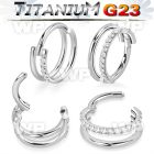 h3i3xzs titanium hinged segment clicker 16g double hoop cnc