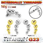 h3x08u titanium four bead balls descending curved top