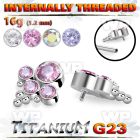 h3xg98u titanium bohemian design top colored cz