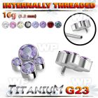 h3xgkk8u titanium top four bezel cz cluster