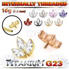 h3xgzp8u titanium leaf top three marquise cz