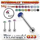 h448udas6 titanium straightbar 14g flat ferido ball internal