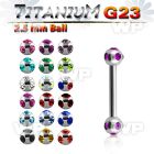 h44wjcks g23 titanium eyebrow barbell 1 2mm 2 5mm multi jewel bal eyebrow piercing
