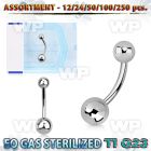 h4b20lz g23 titanium belly ring 5mm 6mm plain titanium ball len belly piercing
