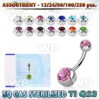 h4b20t0 g23 titanium belly ring 1 6mm 5 8mm press fit jewel belly piercing