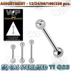 h4b20te eo gas sterilized g23 titanium eyebrow barbells 1 2mm eyebrow piercing