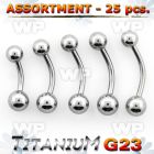 h4b2e9s g23 titanium belly bananas 1 6mm 5 6mm ball belly piercing