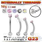 h4u48uek titanium bananabell 16g round cz ball internal