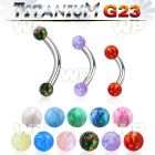 h4uw5mz titanium bananabell 16g 3mm synthetic opal balls
