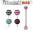 h8udas1 g23 titanium industrial barbell 1 6mm 5mm ferido glued 