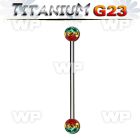 h8udasa g23 titanium industrial barbell 1 6mm 5mm ferido glued 