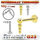 hb48usk titanium labret stud descending bead balls internal