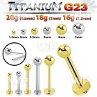 hb4u54 titanium threadless press fit labret stud ball