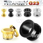 hdmi g23 titanium screw fit flesh tunnel ear lobe piercing