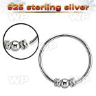 hr11 silver seamless nose hoop w bali wire design w ball