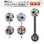 hr44day7 ion plated g23 titanium tongue bar 1 6mm 6mm ball ferido tongue piercing