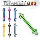 hr44wuks ion plated g23 titanium eyebrow or helix barbell 1 2mm eyebrow piercing