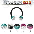 hr64dayw ion plated g23 titanium cbr horseshoe 1 6mm 6mm multi belly piercing