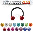 hr64wda0 ion plated g23 titanium cbr horseshoe 1 2mm 4mm resin co belly piercing