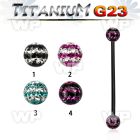 hr8udas1 ion plated g23 titanium industrial barbell 1 6mm 5mm mul 