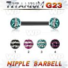hrumdas1 ion plated g23 titanium nipple barbell 1 6mm 5mm ferido nipple piercing