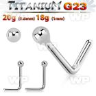 hub4 high polished titanium g23 nose pin 2mm ball