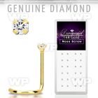 i3614 box of 14kt gold nose screw prong set 1 5m round rea dia nose piercing