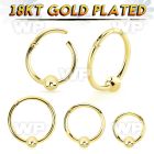 im3wixet4z 18k gold finish silver hinged segment clicker 18g