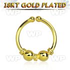 im3wmekb silver fake septum ring w genuine 18k gold plating w two septum piercing