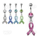 j61sped steel belly ring w dangling bow ferido glued length 10mm belly piercing