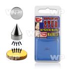 ji60 4mm surgical steel cone shaped magna stud belly piercing