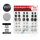 jijmas display with of steel black ion plated steel magnetic belly piercing