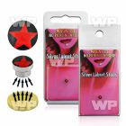 m2jbe 4mm silver 925 magnetic fake labret stud stud red star belly piercing