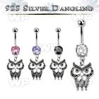 mcdvd21 steel belly banana w and a sterling silver owl dangling