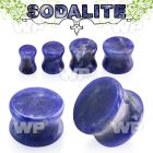mi333 sodalite stone double flared plug