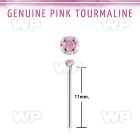 nypge3 925 silver bend it yourself nose stud w tourmaline 