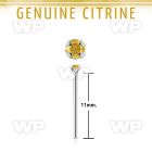 nypge6 925 silver bend it yourself nose stud w a citrine 
