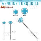 nypge7 925 silver bend it yourself nose stud w turquoise