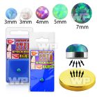 pmgop magnetic magna stud with round synthetic opal 