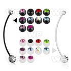 pnda2cg maternity belly ring w 5 8mm acrylic jewel ball