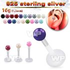 rai3ez bio flex tragus piercing 1 2mm silver 925 top 3mm faux tragus piercing
