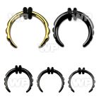 rm6m ion plated surgical steel septum pincher serated ends do ear lobe piercing