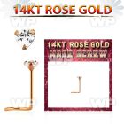 rszhc1 14kt rose gold nose screw w a 3mm heart shaped cz
