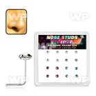 u3d43eyj box w silver 925 l shaped nose studs round extra flat 2 5 nose piercing