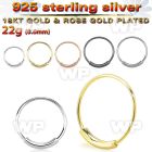 u3pe silver 925 endless nose ring an outer diameter of 8mm nose piercing