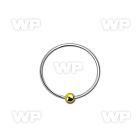 u3pli4 silver 925 nose ring gold plated ball an outer diamet nose piercing