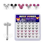 u4j53zy7 display w silver 925 nose bone 3 round crystal arranged 