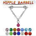 um1b0 surgical steel nipple barbell 1 6mm 5mm ballsconnected nipple piercing